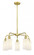 Clymer - 5 Light - 22 inch - Satin Gold - Chandelier (3442|516-5CR-SG-G801)