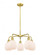 Belfast - 5 Light - 24 inch - Satin Gold - Chandelier (3442|516-5CR-SG-G101)