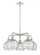 Athens Deco Swirl - 5 Light - 26 inch - Polished Chrome - Chandelier (3442|516-5CR-PC-G1213-8)