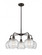 Athens Deco Swirl - 5 Light - 26 inch - Oil Rubbed Bronze - Chandelier (3442|516-5CR-OB-G1213-8)