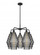 Cascade - 5 Light - 26 inch - Matte Black - Chandelier (3442|516-5CR-BK-G673-8)
