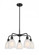 Brookfield - 5 Light - 24 inch - Matte Black - Chandelier (3442|516-5CR-BK-G441)