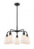 Ellery - 5 Light - 23 inch - Matte Black - Chandelier (3442|516-5CR-BK-G391)