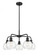 Athens - 5 Light - 24 inch - Matte Black - Chandelier (3442|516-5CR-BK-G122-6)