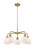 Fenton - 5 Light - 25 inch - Brushed Brass - Chandelier (3442|516-5CR-BB-G91)