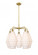 Cascade - 5 Light - 26 inch - Brushed Brass - Chandelier (3442|516-5CR-BB-G671-8)