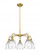 Brookfield - 5 Light - 24 inch - Brushed Brass - Chandelier (3442|516-5CR-BB-G442)