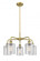 Cobbleskill - 5 Light - 23 inch - Brushed Brass - Chandelier (3442|516-5CR-BB-G112)