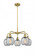 Belfast - 5 Light - 24 inch - Brushed Brass - Chandelier (3442|516-5CR-BB-G104)