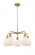 Belfast - 5 Light - 24 inch - Brushed Brass - Chandelier (3442|516-5CR-BB-G101)