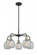 Belfast - 5 Light - 24 inch - Black Antique Brass - Chandelier (3442|516-5CR-BAB-G105)