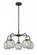 Belfast - 5 Light - 24 inch - Black Antique Brass - Chandelier (3442|516-5CR-BAB-G104)