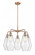 Cindyrella - 5 Light - 25 inch - Antique Copper - Chandelier (3442|516-5CR-AC-G654-7)