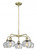 Fenton - 5 Light - 25 inch - Antique Brass - Chandelier (3442|516-5CR-AB-G92)