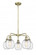 Belfast - 5 Light - 24 inch - Antique Brass - Chandelier (3442|516-5CR-AB-G1013)