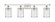 Nestbrook - 4 Light - 35 inch - White Polished Chrome - Bath Vanity Light (3442|516-4W-WPC-M18-PC)