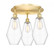 Cindyrella - 3 Light - 19 inch - Satin Gold - Semi-Flush Mount (3442|516-3C-SG-G652-7)