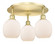 Belfast - 3 Light - 18 inch - Satin Gold - Semi-Flush Mount (3442|516-3C-SG-G101)