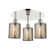 Cobbleskill - 3 Light - 17 inch - Polished Nickel - Semi-Flush Mount (3442|516-3C-PN-G116)