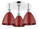 Plymouth - 3 Light - 19 inch - Polished Chrome - Semi-Flush Mount (3442|516-3C-PC-MBD-75-RD)