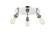Ballston - 3 Light - 12 inch - Polished Nickel - Semi-Flush Mount (3442|516-3C-PN)