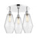 Cindyrella - 3 Light - 19 inch - Polished Chrome - Semi-Flush Mount (3442|516-3C-PC-G654-7)