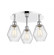 Cindyrella - 3 Light - 18 inch - Polished Chrome - Semi-Flush Mount (3442|516-3C-PC-G654-6)
