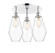 Cindyrella - 3 Light - 19 inch - Polished Chrome - Semi-Flush Mount (3442|516-3C-PC-G652-7)