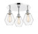Cindyrella - 3 Light - 18 inch - Polished Chrome - Semi-Flush Mount (3442|516-3C-PC-G652-6)