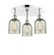 Caledonia - 3 Light - 17 inch - Polished Chrome - Semi-Flush Mount (3442|516-3C-PC-G259)