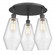 Cindyrella - 3 Light - 19 inch - Matte Black - Semi-Flush Mount (3442|516-3C-BK-G654-7)