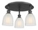 Brookfield - 3 Light - 18 inch - Matte Black - Semi-Flush Mount (3442|516-3C-BK-G441)