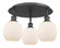 Belfast - 3 Light - 18 inch - Matte Black - Semi-Flush Mount (3442|516-3C-BK-G101)