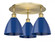 Plymouth - 3 Light - 19 inch - Brushed Brass - Semi-Flush Mount (3442|516-3C-BB-MBD-75-BL)