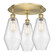 Cindyrella - 3 Light - 19 inch - Brushed Brass - Semi-Flush Mount (3442|516-3C-BB-G654-7)