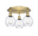 Waverly - 3 Light - 18 inch - Brushed Brass - Semi-Flush Mount (3442|516-3C-BB-G362)