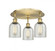 Caledonia - 3 Light - 17 inch - Brushed Brass - Semi-Flush Mount (3442|516-3C-BB-G259)