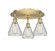 Conesus - 3 Light - 18 inch - Brushed Brass - Semi-Flush Mount (3442|516-3C-BB-G275)