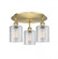 Cobbleskill - 3 Light - 17 inch - Brushed Brass - Semi-Flush Mount (3442|516-3C-BB-G112)