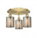 Cobbleskill - 3 Light - 17 inch - Brushed Brass - Semi-Flush Mount (3442|516-3C-BB-G116)