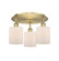 Cobbleskill - 3 Light - 17 inch - Brushed Brass - Semi-Flush Mount (3442|516-3C-BB-G111)