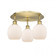 Belfast - 3 Light - 18 inch - Brushed Brass - Semi-Flush Mount (3442|516-3C-BB-G101)