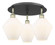 Cindyrella - 3 Light - 20 inch - Black Antique Brass - Semi-Flush Mount (3442|516-3C-BAB-G651-8)