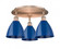 Plymouth - 3 Light - 19 inch - Antique Copper - Semi-Flush Mount (3442|516-3C-AC-MBD-75-BL)