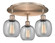 Belfast - 3 Light - 18 inch - Antique Copper - Semi-Flush Mount (3442|516-3C-AC-G104)