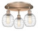 Belfast - 3 Light - 18 inch - Antique Copper - Semi-Flush Mount (3442|516-3C-AC-G1013)