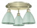 Plymouth - 3 Light - 19 inch - Antique Brass - Semi-Flush Mount (3442|516-3C-AB-MBD-75-SF)
