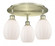 Eaton - 3 Light - 17 inch - Antique Brass - Semi-Flush Mount (3442|516-3C-AB-G81)