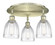 Brookfield - 3 Light - 18 inch - Antique Brass - Semi-Flush Mount (3442|516-3C-AB-G442)