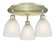 Castile - 3 Light - 18 inch - Antique Brass - Semi-Flush Mount (3442|516-3C-AB-G381)